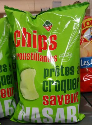 Chips croustillantes saveur Wasabi front packaging