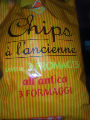Chips à l'ancienne au fromage front packaging