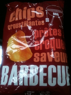 Chips barbecue front packaging