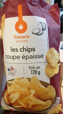 chips salées coupe épaisse front packaging