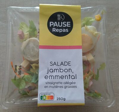Salade jambon, emmental front packaging
