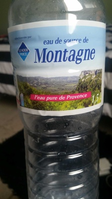 Eau de source de Montagne front packaging