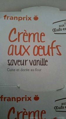 Crème aux oeufs saveur vanille