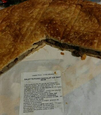 Galette poire chocolat