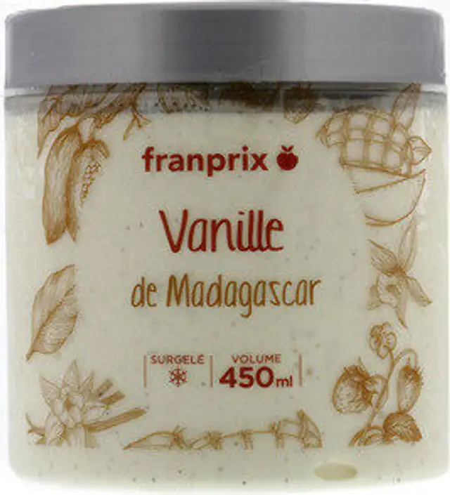 Crème glacée Vanille Madagascar front packaging