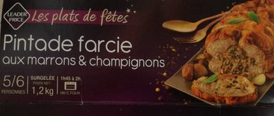 Pintade farcie au marrons et champignons