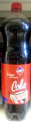 Cola léger en sucre front packaging
