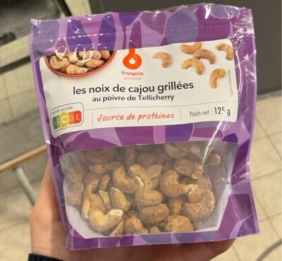 Noix de cajou grillées au poivre de Tellicherry