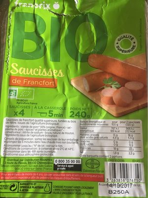 Saucisses de francfort