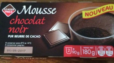 Mousse chocolat noir