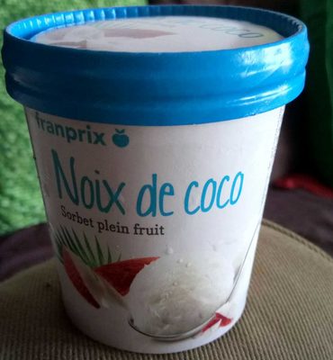 Sorbet Plein fruit Noix de coco front packaging