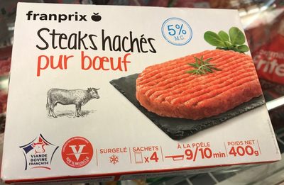 Steaks hachés pur bœuf