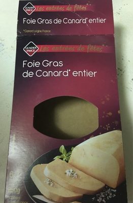 Foie Gras de Canars entier front packaging