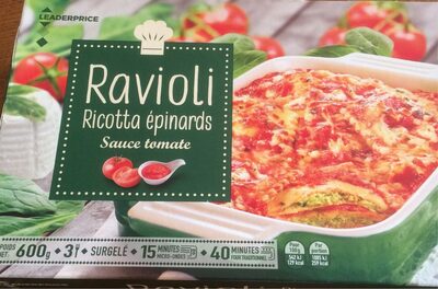Ravioli Ricotta Epinards front packaging