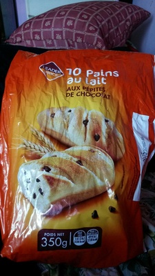 10 Pains au lait aux pépites de chocolat