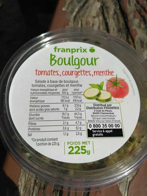 Boulgour Tomates, Courgettes, Menthe