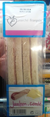 Jambon-Comté Pain de mie sans croûte