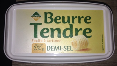 Beurre tendre demi-sel (80 % MG)