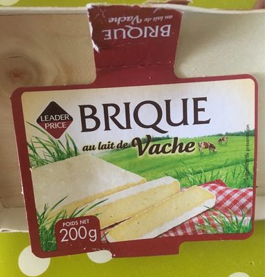 Brique au lait de vache front packaging