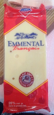 Emmental Français (28% MG) - 500 g - Leader Price front packaging