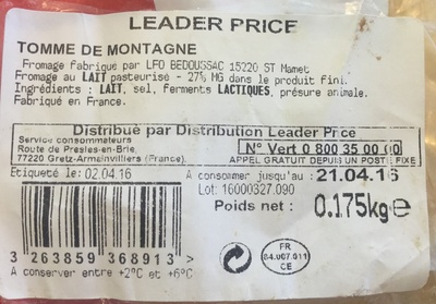 Tomme de Montagne