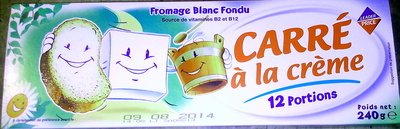 Carré à la crème (29,5 % MG) 12 Portions front packaging