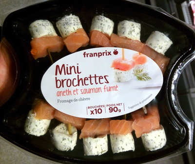 Mini Brochettes Aneth et Saumon Fumé