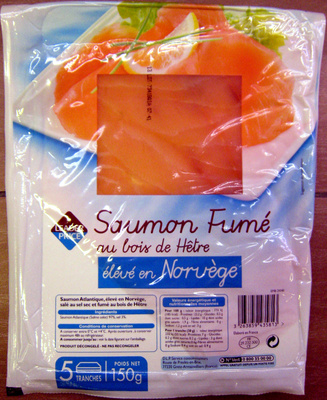 Saumon fumé au bois de hêtre élevé en Norvège