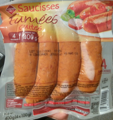 Saucisses fumées cuites