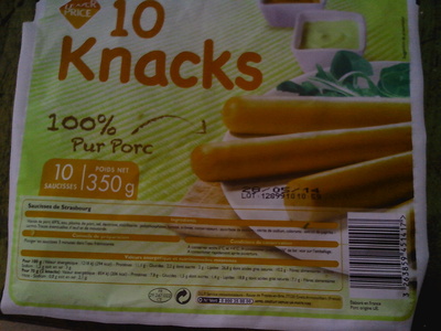 10 Knacks - Saucisses de Strasbourg front packaging