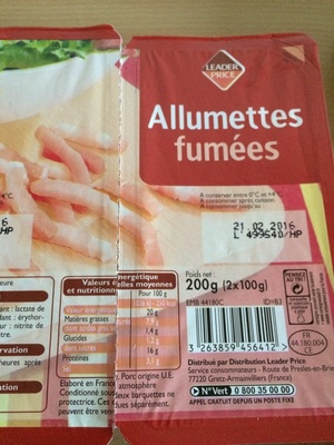 Allumettes fumées
