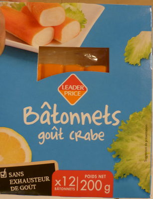 Bâtonnets goût crabe