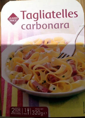Tagliatelles carbonara front packaging