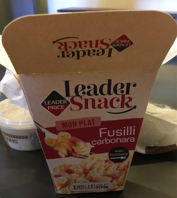 Box Fusilli carbonara front packaging