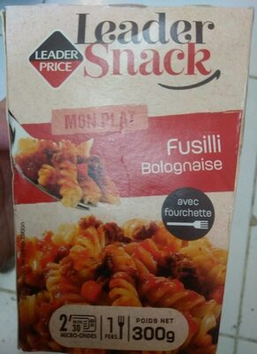 Box fusilli bolognaise front packaging