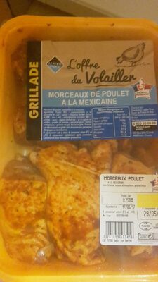 Morceaux de poulet a la mexicaine