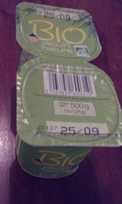 Yaourt nature Bio