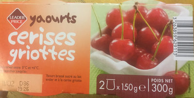 yaourts cerises griottes