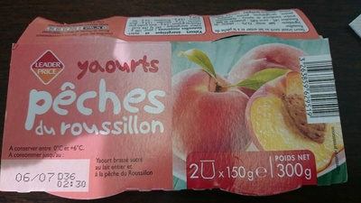 Yaourts pêches du Roussillon