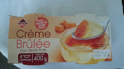 Crème brulée aux oeufs frais