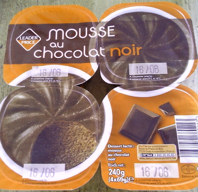 Mousse au chocolat noir