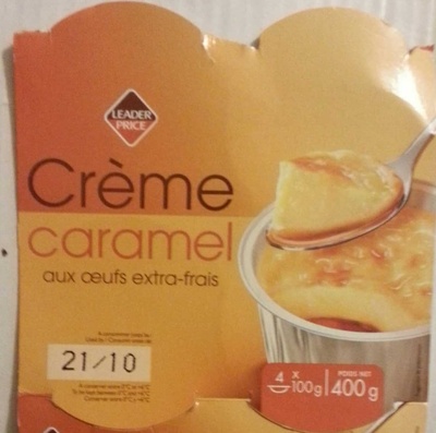 Crème caramel aux œufs extra-frais