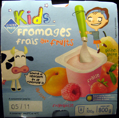 Kids Fromages frais aux fruits (3,3 % MG) 