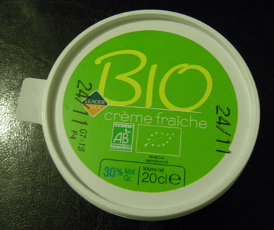 Crème fraîche Bio (30 % MG)