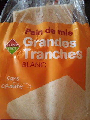 Pain de mie grandes tranches blanc