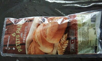 6 petits pains précuits front packaging