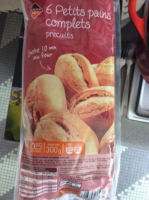 6 petits pains complets précuits