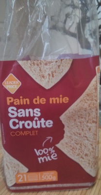 Pain de mie sans croûte