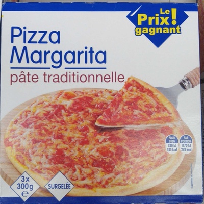 Pizza margarita pâte traditionnelle