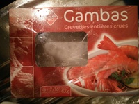 Gambas Crevettes entières crues